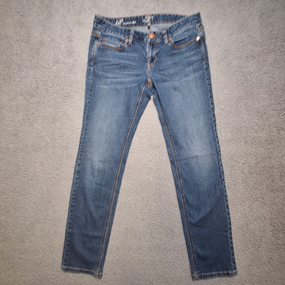 LOFT Modern Slim Jeans Womens 6P Blue Denim Stretch